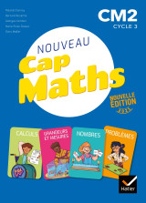 Cap maths cm2 - éd. 2021 - livre élève nombres et calculs  + cahier géométrie + dico maths