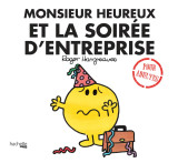 Monsieur heureux et la fête d'entreprise