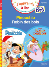 Disney - pinocchio / robin des bois - spécial dys (dyslexie)