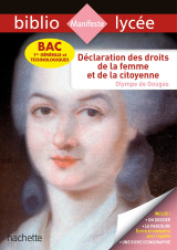 Bibliolycée - déclaration des droits de la femme et de la citoyenne, olympe de gouges - bac 2023