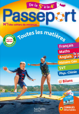 Passeport - toutes les matières - de la 5e à la 4e - cahier de vacances 2024