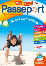 Passeport - toutes les matières - de la 3e à la 2nde - cahier de vacances 2024