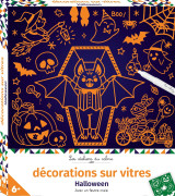 Décorations sur vitres halloween - boîte avec accessoires