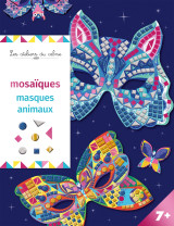 Mosaïques masques animaux - pochette avec accessoires