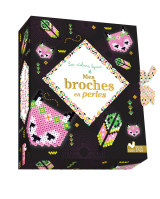 Mes broches en perles - mini coffret avec accessoires