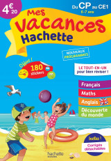 Mes vacances hachette - du cp au ce1 - cahier de vacances 2022