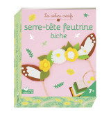 Serre-tête feutrine biche - mini coffret avec accessoires