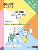 épreuve écrite d'application histoire géographie emc - concours 2022 et 2023