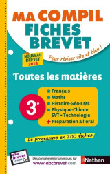 Ma compil fiches brevet toutes matières 3ème