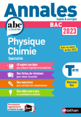 Annales bac 2023 physique chimie terminale - corrigé