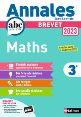 Annales brevet 2023 maths - corrigés