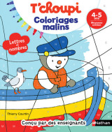 T'choupi lettres et nombres ms - coloriages malins - 4-5 ans