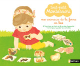 Tout-petit montessori - mes animaux de la ferme en bois