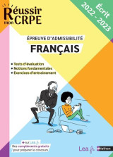 Français admissibilité écrit - concours 2023 et 2024