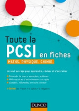 Toute la pcsi en fiches - 2ed - maths, physique, chimie