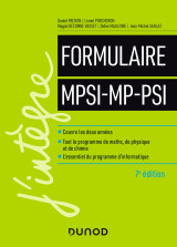 Formulaire mpsi-mp-psi - 7e éd.