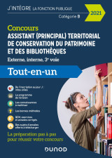 Concours assistant (principal) territorial de conservation du patrimoine et des bibliothèques - 2021