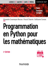 Programmation en python pour les mathématiques - 3e éd.