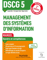 Dscg 5 management des systèmes d'information - manuel - 2e éd.