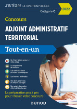 Concours adjoint administratif territorial - tout-en-un - 2022