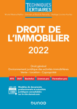 Droit de l'immobilier 2022