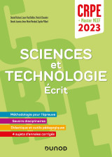 Concours professeur des écoles - sciences et technologie  - ecrit - crpe 2023 - master meef