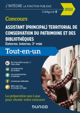 Concours assistant (principal) territorial de conservation du patrimoine et des bibliothèques - 2023