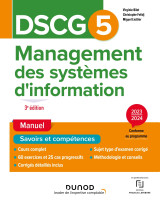 Dscg 5 - management des systèmes d'information - manuel - 3e éd.