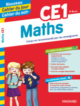 Maths ce1 - cahier du jour cahier du soir