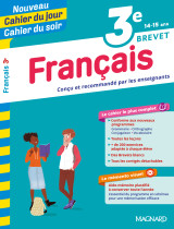 Français 3e - cahier du jour cahier du soir