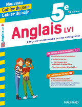 Anglais 5e - cours, 150 exercices et aide-mémoire visuel - nouveau cahier du jour cahier du soir