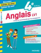 Anglais 4e - cours, 150 exercices et aide-mémoire visuel - nouveau cahier du jour cahier du soir