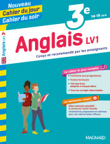 Anglais 3e - cours, 150 exercices et aide-mémoire visuel - nouveau cahier du jour cahier du soir