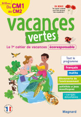 Cahier de vacances 2023, du cm1 vers le cm2 9-10 ans - vacances vertes