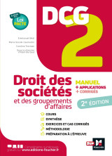 Dcg 2 - droit des sociétés et autres groupements d'affaires - manuel et applications