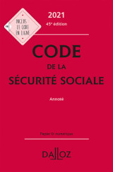 Code de la sécurité sociale 2021 - annoté