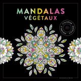 Black coloriage - mandalas végétaux