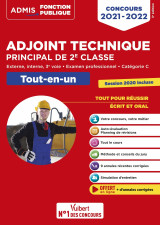 Concours adjoint technique principal de 2e classe - catégorie c - tout-en-un - annales 2020 incluses