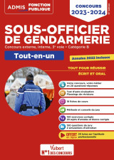 Concours sous-officier de gendarmerie - catégorie b - tout-en-un - 20 tutos offerts