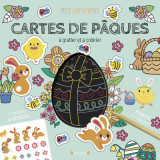 Cartes de pâques à gratter et à colorier