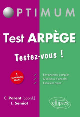 Test arpège : testez-vous !