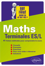 Maths terminales es et l - 41 fiches-méthodes pour comprendre le cours