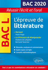 épreuve de littérature bac 2019-2020