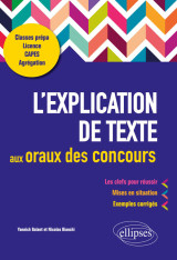 L'explication de texte aux oraux des concours