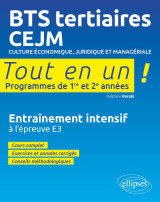 Bts tertiaires - cejm - culture économique, juridique et managériale