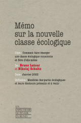 Mémo sur la nouvelle classe écologique - comment faire émerger une classe écologique consciente et f