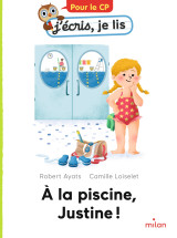 à la piscine, justine !