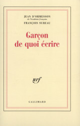 Garçon de quoi écrire