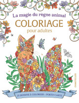 La magie du règne animal - coloriage pour adultes (avec boîte porte-carte)