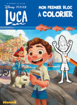 Disney pixar luca - mon premier bloc à colorier